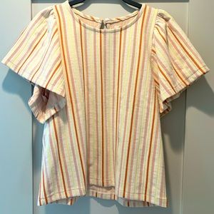 Madewell Flutter Sleeve Top